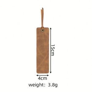 Marcapáginas de Cuero Personalizado con Etiqueta, Marcador de Páginas de Papel Promocional, Regalos Encantadores Reutilizables para Amantes de los Libros y Profesores - Product Image 6