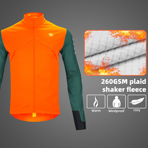 Personnalisé Premium Route Vélo Ensemble Hommes Vélo Vélo <span class=keywords><strong>Hiver</strong></span> Polaire Thermique À Manches Longues Maillot <span class=keywords><strong>De</strong></span> Cyclisme Veste - Product Image 6