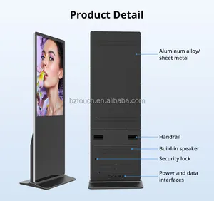 43 50 55 65 inch tầng thường vụ USB Wifi LCD cảm ứng tương tác Màn hình hiển thị màn hình quảng cáo trong nhà CHƠI thiết bị