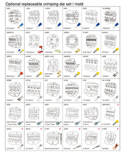 Machine à bornes pneumatique à pédale pour terminaux isolés Molex 0.5-6 sqmm secteur des appareils électroniques - Product Image 6
