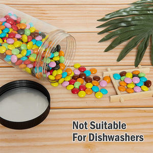 Fabriek Lage Prijs Food Grade Pet Container Plastic Potten Schroef Top Deksel Voor Boter Honing Jam Snoep Suiker Koekje Snack Opslag - Product Image 4