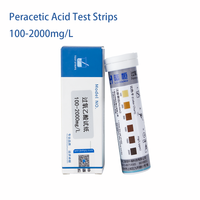 Acide peracétique de série rapide pour bandelettes de test Analyse de la qualité de l'eau pour sac de traitement de l'eau d'hôpital Test de l'eau pour test
