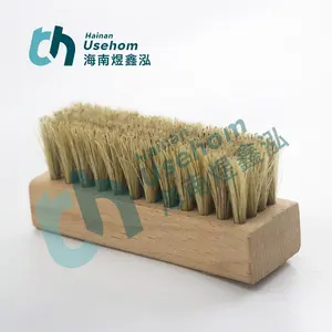 Customized Pig Hair Shoe Brush Bristle Hair Nylon Hair Wooden Shoe Cleaner Sneaker Cleaning Brush