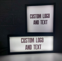 Caja de Luz LED con Logotipo Personalizado, Efecto de Reproducción de Color Vibrante, Control Remoto, Anuncios Iluminados para Edificios y Automóviles, Alimentación por Corriente Alterna
