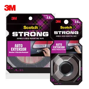 3M Scotch Car Tape, 3M Auto tape Permanently Attaches Side Moldings,Trim and Emblems to Interior and Exterior of auto