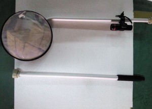 Portable <b>Acrylic</b> Under Vehicle Convex Inspection <b>Mirror</b> With Wheel and Torch for Security Inspection - Product Image 4
