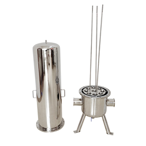 Carcasa de tratamiento de agua RO/Desalinización de alta presión única Recipiente de presión de núcleo de filtro de líquido de acero inoxidable 304 de alto flujo - Product Image 5