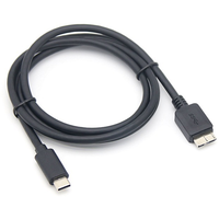 Kabel Data Hard Drive USB Micro BM ke USB tipe-c 3.0 dengan PTFE PVC isolasi nilon