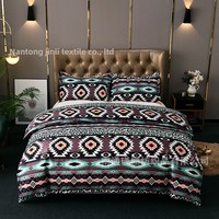 Ensemble de housse de couette ChamXue, ensemble de literie, housse de couette, taie d'oreiller, housse de couette rayée, taie d'oreiller, 3 pièces, coton brossé doux