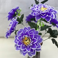 Kepala Bunga Dahlia Buatan dari Sutra untuk Dekorasi Vas Pernikahan