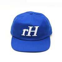 Prix usine 100% coton personnalisé 3D broderie logo 5 panneaux non structurés Snap Back Caps en gros