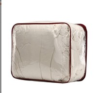 Sac de couverture en pvc matériel environnemental personnalisé sac de drap de lit haut de gamme