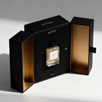 Boîte en papier personnalisée recyclable à double porte avec fermeture magnétique, parfum de parfum, emballage de 10/30/50/100 ml