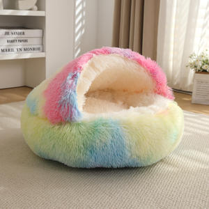 Cama para Perros y Gatos, Cálida para Invierno, Semicerrada, Moderna y Clásica, de Tela, Plegable y Portátil - Product Image 6