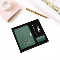 Coffret Cadeau Exécutif de Luxe : Carnet, Stylo, Porte-clés, Tasse Isotherme en Acier Inoxydable, Impression Numérique, Logo Personnalisé, Retour à l'École