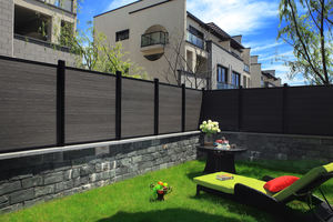 Fabriek Direct Hout Kunststof Composiet Hek Paneel Waterdicht Bord Diy Hekwerk Outdoor Wpc Hek - Product Image 4