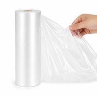 HDPE verpakkingszakken op rol, food grade, transparante plastic zakken voor het bewaren van fruit en groenten