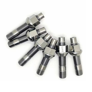 Nhà Máy Bán Titan Bánh Xe Stud Và Nut Gr5 M14x1.25 75 Mm Chủ Đề Stud 75 Mm Mở End Nut Rod Bu Lông Titan Stud - Product Image 2