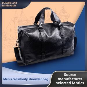 Bolso de viaje de calle de estilo Simple de gran capacidad, bolso de viaje de negocios de cuero PU geométrico de un solo hombro - Product Image 5