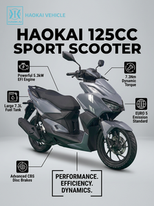 Scooter à essence Vario 125cc avec un nouveau design, vitesse maximale de 80 km/h, moteur refroidi par air, frein à disque pour adultes, certifié EPA - Product Image 3