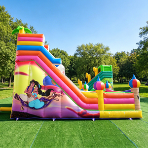 Tobogán Acuático Inflable Comercial WINSUN con Doble Carril para Fiestas Infantiles y Eventos Temáticos al Aire Libre - Product Image 2