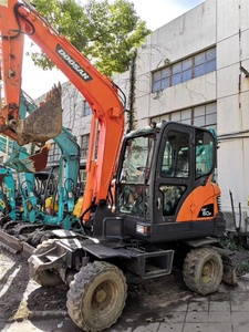Hot Deals Última llegada Doosan Segunda mano DX60W Excavadora de ruedas Alto rendimiento Buen estado de funcionamiento Maquinaria de construcción - Product Image 5