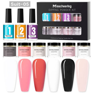 Set de Polvo para Uñas, Arte de Uñas, Estilo Francés, Hidratante, Brillante, Sin Lámpara UV, 6 Piezas, Secado Rápido, Fácil Aplicación, MSDS - Product Image 4