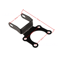 Scheinwerferhalterung aus geschweißtem Stahl, 95 x 50 mm, geschlitztes Ohrendesign, für die vordere Scheinwerferhalterung des Sur-Ron Light Bee LBX Electric Dirt Bike