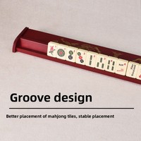 Règle de Mahjong Impériale en Bois de 18 Pouces avec Support Magnétique de Style Américain et Fonction de Tri des Cartes Fabriquée en Chine