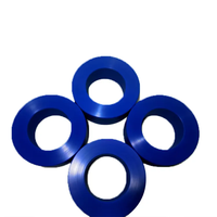 Manchon de roulement en nylon plastique anti-friction personnalisé, coussinet bleu en UHMWPE avec services d'extrusion et de découpe