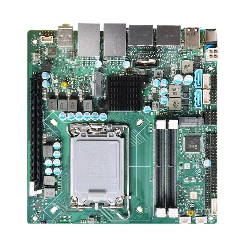 Материнская плата Zunsia Intel 12th/13th Raptor Lake-s LGA 1700 H610 чипсет 2 * HD-MI/2 * DP/eDP/LVDS DDR5 64GB Mini ITX материнская плата