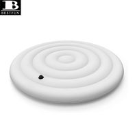 Vessie de couverture de bain à remous gonflable en PVC épaissi de 165cm, économie d'énergie thermique efficace, couverture de débordement de pluie protectrice