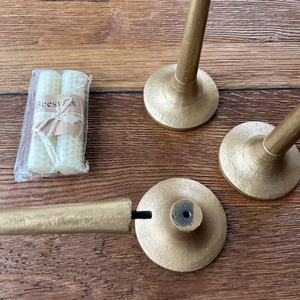 Wholesale Minimalist Vintage Iron Long Stemmed <strong>Candle</strong> Holder <strong>Stick</strong> Sets Antique <strong>Gold</strong> Metal <strong>Candle</strong> <strong>Stick</strong> Holder for Home Decor - Product Image 2