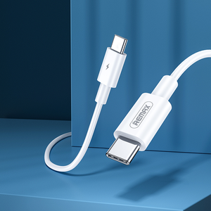 Remax RC-175C เราสายชาร์จข้อมูลแบบ5A สีขาว Type-C ไปยัง Type-C สาย <span class=keywords><strong>USB</strong></span> แอนดรอยด์ - Product Image 1