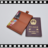 Portefeuille de voyage fin personnalisé en cuir véritable Saffiano avec blocage RFID pour cartes Visa et passeport – Vente en gros