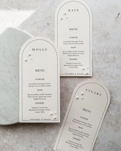 Tarjetas de Invitación de Boda Elegantes Personalizadas, Forma Ovalada, Papel con Acabado Mate, Impresión Digital, Invitación de Aniversario - Product Image 1
