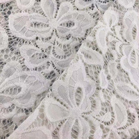 Tissu de dentelle guipure brodé en coton nylon personnalisé pour la décoration