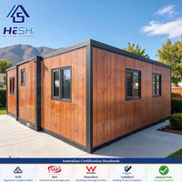 Maison conteneur préfabriquée extensible de 30 pieds ou 40 pieds, double vitrage à l'argon, normes australiennes, 2, 3 ou 4 chambres, type Granny Flat