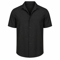 Nouvelle Collection Printemps-Été 2025 – Chemise à revers à manches courtes pour homme, style transfrontalier Europe-Amérique