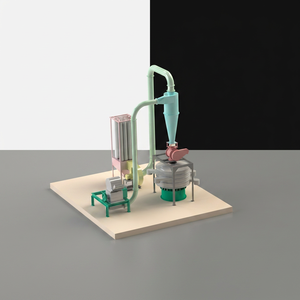 Molino Eléctrico Automático para Polvo Fino, Pulverizador de Acero Inoxidable, Máquina Industrial para Procesamiento de Alimentos, Motor de Corriente Continua, Capacidad de 80 kg/h - Product Image 2