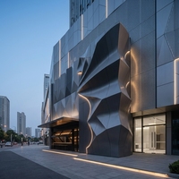 Panneaux en aluminium modernes de qualité export, conformes aux normes de construction d'Asie centrale, pour villas, hôtels, hôpitaux, ignifuges et écologiques