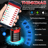 Thinkdiag Outil de diagnostic automobile bidirectionnel Bluetooth OBD2 avec 1 an de logiciel gratuit