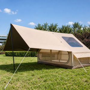Tentes gonflables portables Oxford pour le marché allemand, 3-4 personnes, imperméables, avec structure pneumatique, fournisseur personnalisé - Product Image 1