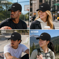 Casquette de baseball vierge en coton, six panneaux structurés, broderie de logo personnalisée, ajustable 56-62cm, vente en gros, commande en vrac, faible MOQ