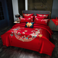Ensemble de literie couette de luxe couette en coton housse de drap de lit de mariage ensembles de literie King Size Queen Size