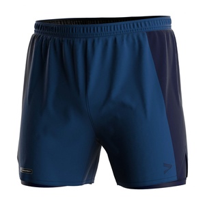 Shorts de basketball double maille 2-en-1 pour hommes, à compression, séchage rapide, personnalisables, vente en gros - Product Image 2