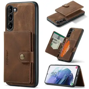 CaseMe Retro Leather Cover For Samsung Galaxy A71 A51 A72 A53 A22 2 in 1 Detachable Card Holders Pouch For Samsung A32 A42 A52