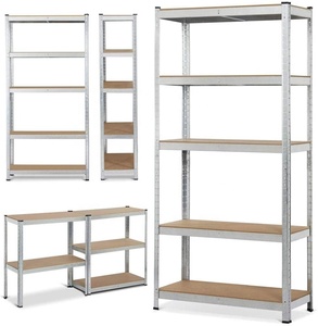 KINDE 5 Tier Heavy Duty Metal Shelving Storage Unit Boltless Shed Shelves Kitchen Racking 180x90x40CM 875KG