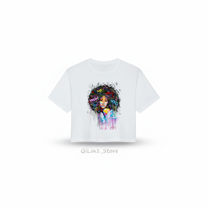 Camiseta Power <span class=keywords><strong>Africa</strong></span> Queen para chicas negras, camisetas gráficas para mujer, ropa estética, camisetas Melenin Poppin, camiseta para mujer - Product Image 1