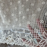 Tissu en dentelle florale respirant et hydrosoluble 100% coton pour vêtements ou robe hawaïenne, tissu en dentelle brodée